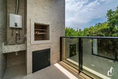 Uma varanda ou terraço em A pouco metros do mar com 2 dormitórios