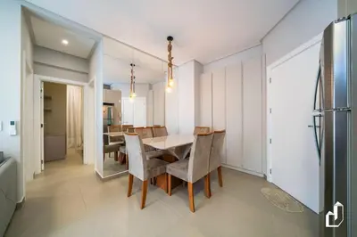 A cozinha ou kitchenette de A pouco metros do mar com 2 dormitórios
