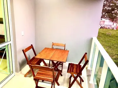 Uma varanda ou terraço em Apartamento novo aconchegante em Palmas / WiFi