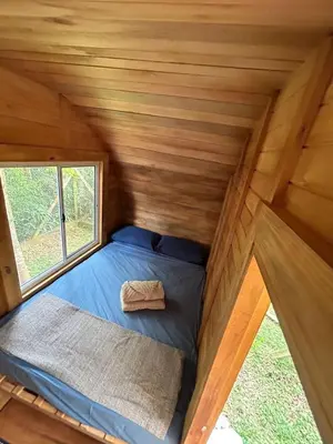 Uma cama ou camas num quarto em Glamping Cabanas do Estaleiro