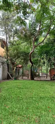 Um jardim no exterior de Glamping Cabanas do Estaleiro