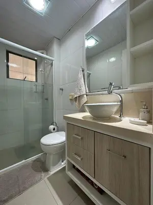 Uma casa de banho em DA01- 3 Quartos | Vista Mar | Churrasq e Garagem