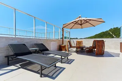 A planta de VC 106 - FLAT VILA DO CENTRO