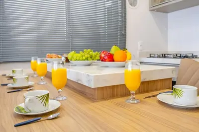 Refeições no apartamento ou nas proximidades