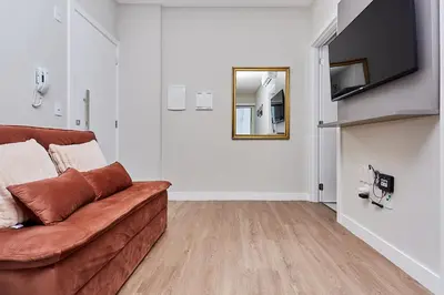 A planta de CÓD. 1129 - Apartamento com 01 quarto, vista mar com rooftop, e piscina