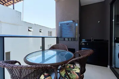 A planta de CÓD. 1129 - Apartamento com 01 quarto, vista mar com rooftop, e piscina