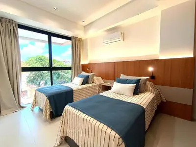 Uma cama ou camas num quarto em SIR 102 Excepcional duplex en Canto Grande