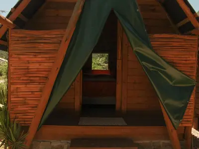 A planta de Valhalla Glamping House