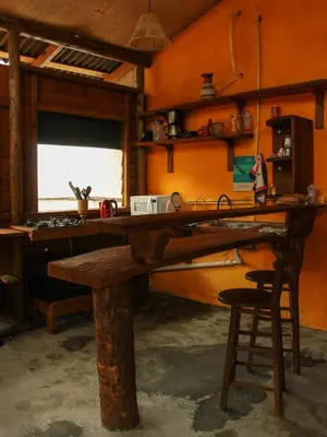 A cozinha ou kitchenette de Valhalla Glamping House