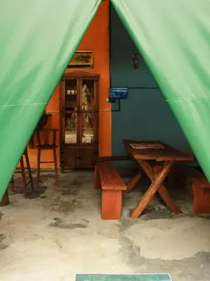 A planta de Valhalla Glamping House