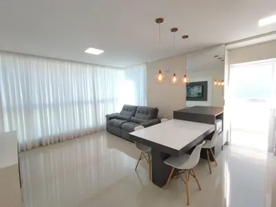Uma área de estar em Refúgio Praiano em Bombinhas - Aluguel Temporada