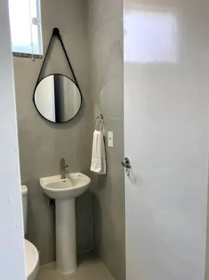Uma casa de banho em Loft 116 B - Porto Belo/SC