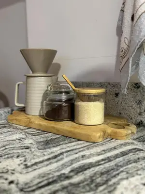 Comodidades para chá e café em Loft veraneio