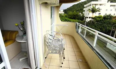 Uma varanda ou terraço em 1014 - Apartamento no centro de Bombinhas