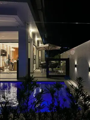 A piscina em ou perto de Praia de Palmas Apto Novo, Vista para o mar.