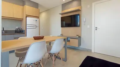 A cozinha ou kitchenette de PR-101 Moderno Dpto 1dorm a 180m de la playa