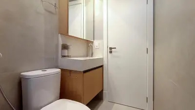 Uma casa de banho em PR-101 Moderno Dpto 1dorm a 180m de la playa