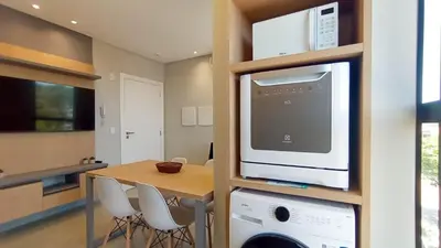 A cozinha ou kitchenette de PR-101 Moderno Dpto 1dorm a 180m de la playa