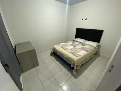 Uma cama ou camas num quarto em AP completo a 5 min da Praia, Itapema-SC