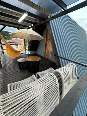 A planta de O Chalé Bombinhas Porto Belo