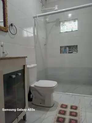 Uma casa de banho em Casa de fácil acesso 1a2km da prai