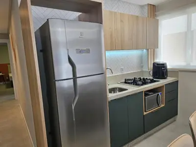 A cozinha ou kitchenette de Apto Praia Palmas