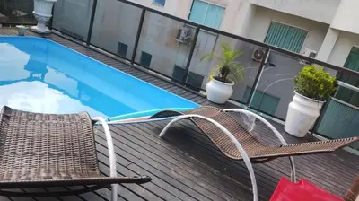 A piscina em ou perto de Excelente apto com Piscina privativa em Bombas