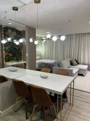 Uma área de estar em Infinity Tower Flat - 1403