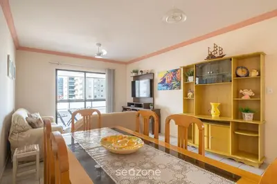 A planta de Apto vista mar c/ churrasq. em Itapema GBL601