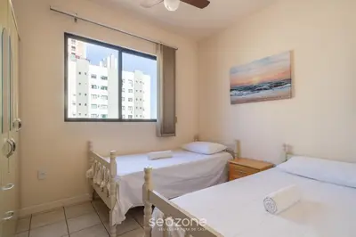 A planta de Apto vista mar c/ churrasq. em Itapema GBL601