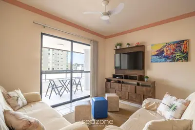 A planta de Apto vista mar c/ churrasq. em Itapema GBL601