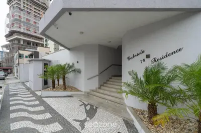 A planta de Apto vista mar c/ churrasq. em Itapema GBL601