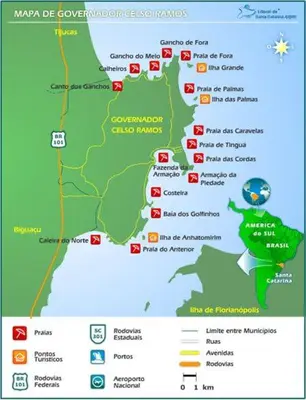 A planta de Casa completa - Governador Celso Ramos à 15min da praia de palmas