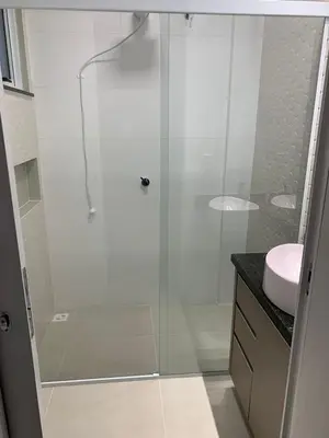 Uma casa de banho em Apartamento de Praia em Bombinhas