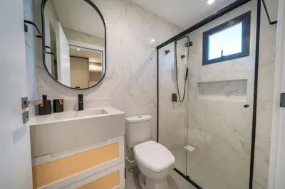 A planta de Paradise 205 - Cobertura duplex 2 suítes à 100 metros da Praia do Canto Grande