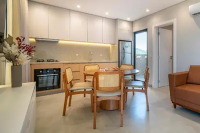 A planta de Paradise 205 - Cobertura duplex 2 suítes à 100 metros da Praia do Canto Grande