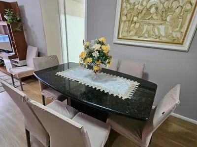 A planta de Apartamento Beira-mar praia centro itapema