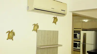 A cozinha ou kitchenette de 1045 - Apartamento no centro de Bombinhas a 50mts do mar