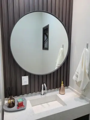 A planta de Sinta-se em Casa, Apartamento luxo 2 suítes, piscina aquecida no condomínio, 1 quadra do mar, completo