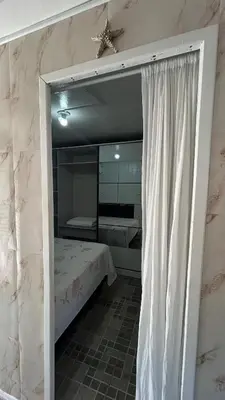 Uma cama ou camas num quarto em Casa a Mar