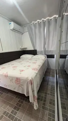 Uma cama ou camas num quarto em Casa a Mar