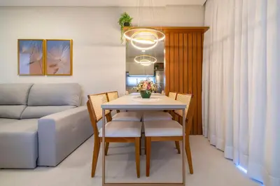 Uma área de estar em Sunny Flats