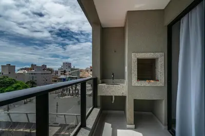 Uma varanda ou terraço em Sunny Flats