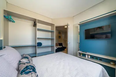 Uma cama ou camas num quarto em Sunny Flats