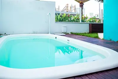 A planta de Praia e Piscina em Palmas do Arvoredo