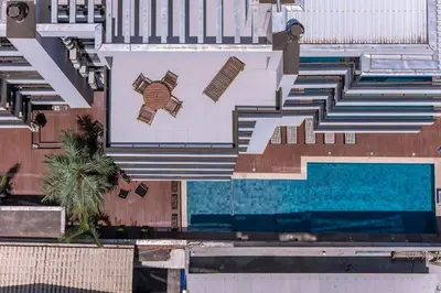 A planta de Recanto dos Girassóis 203 - Apto 2 quartos à 150 metros da Praia de Bombas