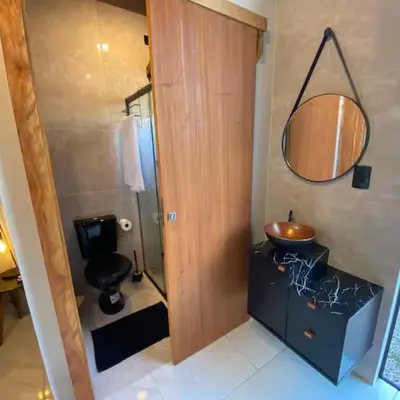 Uma casa de banho em Loft3 com Jacuzzi para Casal - Lofts Mariscal, Bombinhas-SC