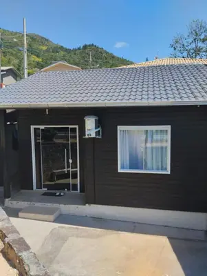 Uma vista geral da montanha ou uma vista da montanha a partir da casa de férias