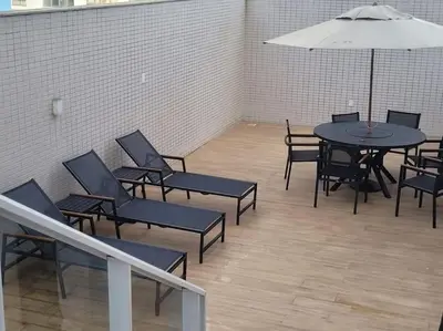 Um pátio ou outra área exterior em 4 suítes, piscina exclusiva, barra sul, B.Camboriú