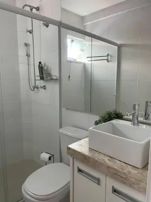Uma casa de banho em Muito confortável, vista do mar, todo climatizado